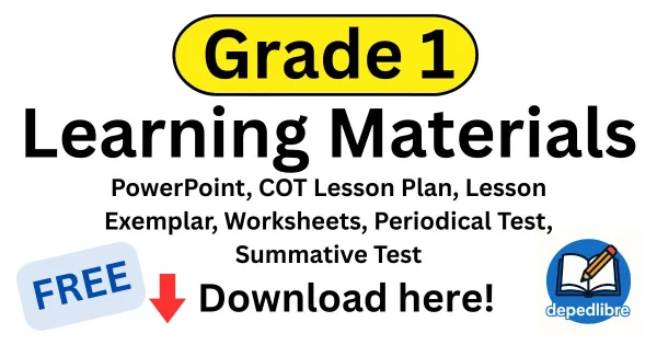 Grade 1Learning Materials Depedlibre