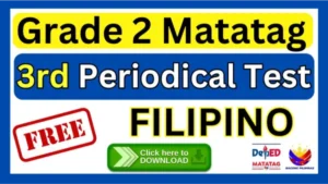 Grade 2 3rd Quarter Periodical Test Filipino