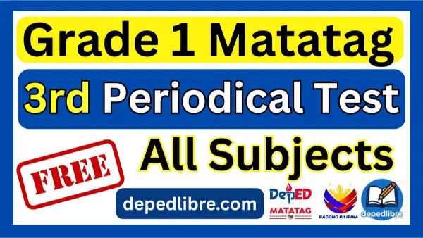 Grade 1 3rd Quarter Periodical Test