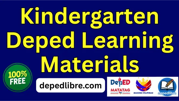 Kindergarten Deped Learning Materials