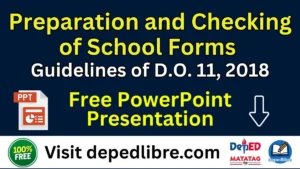 DepEd School Forms Guidelines