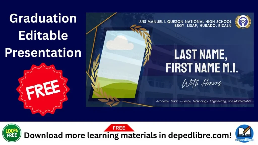 Free Graduation Presentation for Teachers