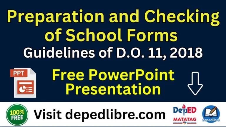 DepEd School Forms Guidelines