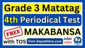 Grade 3 Matatag 4th Periodical Test in Makabansa