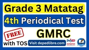 Grade 3 Matatag 4th Periodical Test in GMRC