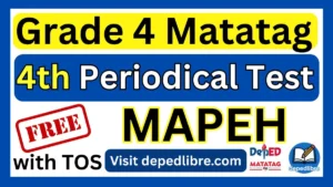 Grade 4 Matatag 4th Periodical Test in MAPEH