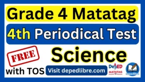 Grade 4 Matatag 4th Periodical Test in Science