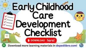 Free ECCD Checklist for Kindergarten PDF