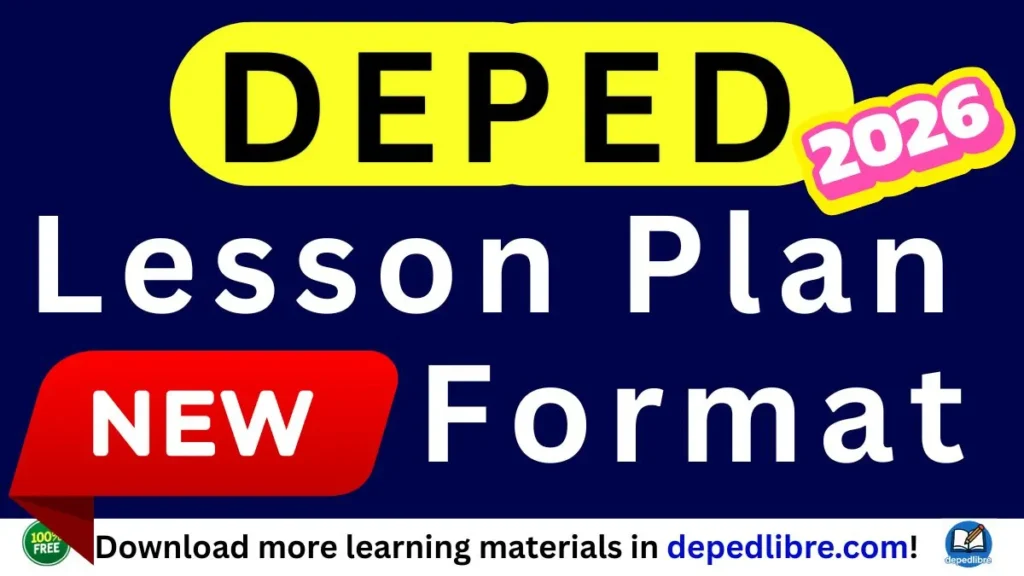 DepEd Lesson Plan format 2026