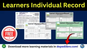 Learners Individual Record Card Template Word 2026-2027