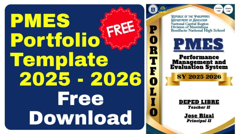PMES Free Template Download 2025-2026