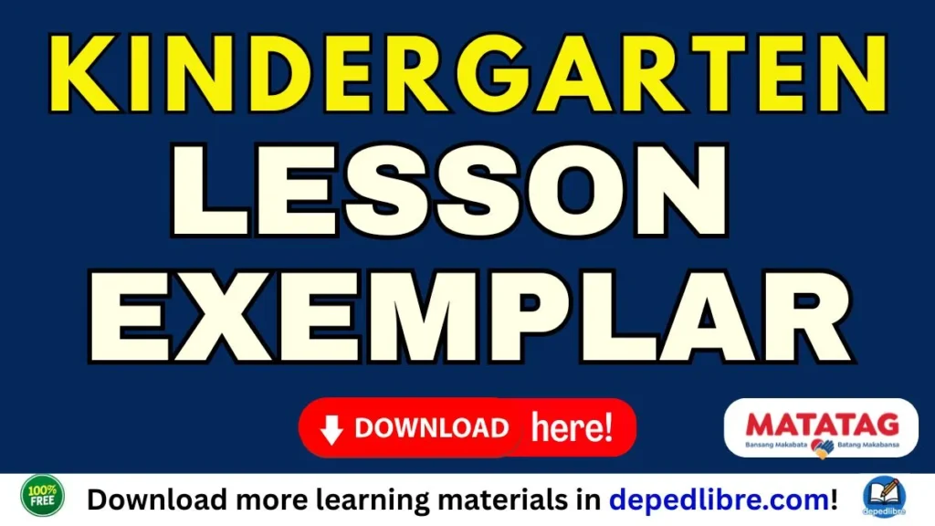DepEd Lesson Exemplar Kindergarten