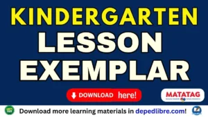 DepEd Lesson Exemplar Kindergarten