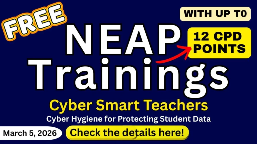 NEAP Free Trainings 2026