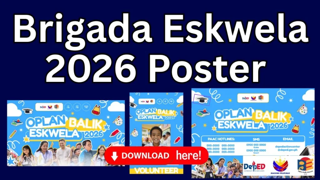 Brigada Eskwela 2026 Poster