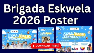Brigada Eskwela 2026 Poster