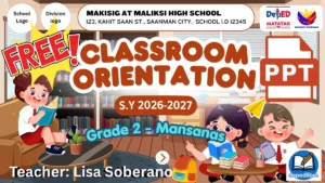 Classroom Orientation Presentation Free Download