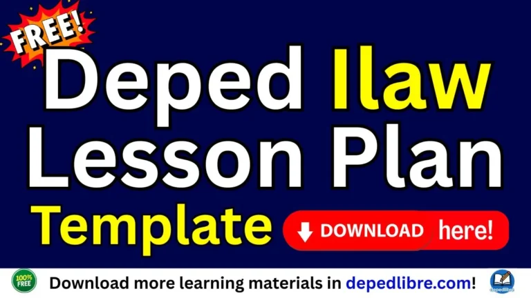 Deped Ilaw Lesson Plan Template