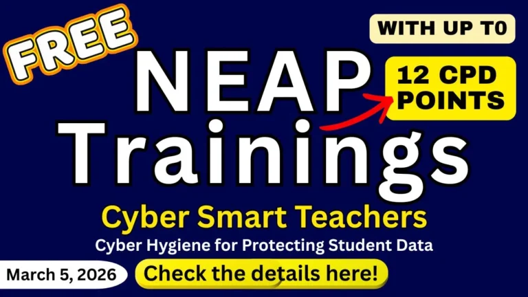 NEAP Free Trainings 2026