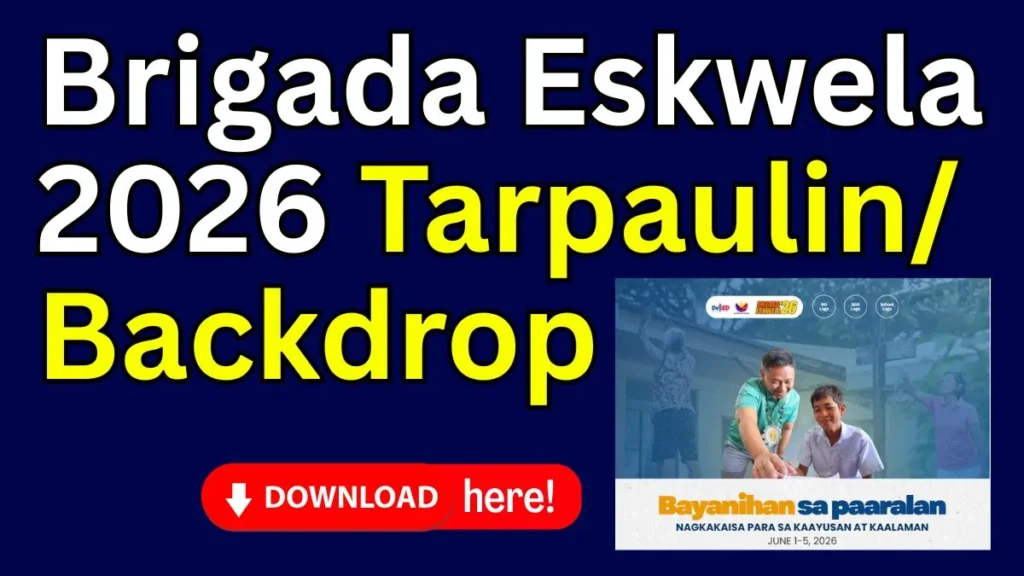 Brigada Eskwela Tarpaulin and Backdrop