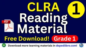 CRLA Reading Materials Grade 1