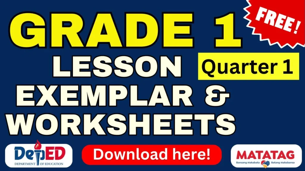 Grade 1 Matatag Lesson Exemplar Quarter 1
