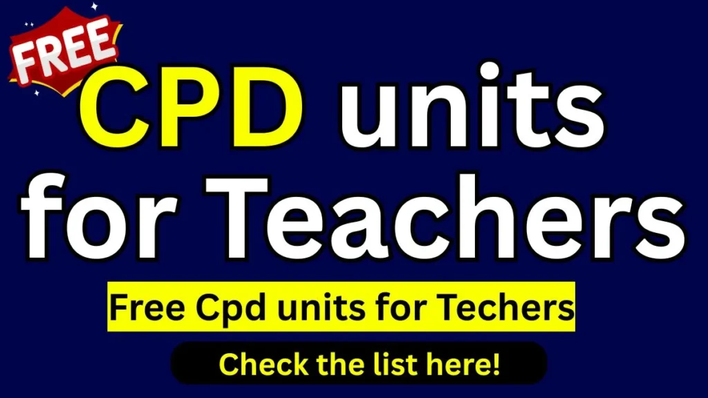 CPD Units for Teachers