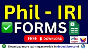 Phil IRI Forms Download