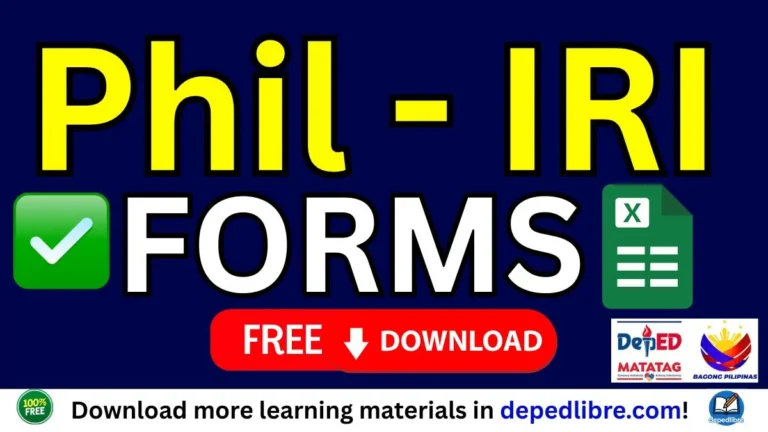 Phil IRI Forms Download