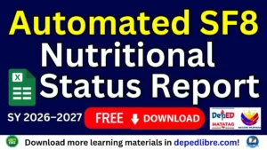 Automated SF8 Nutritional Status Report SY 2026-2027