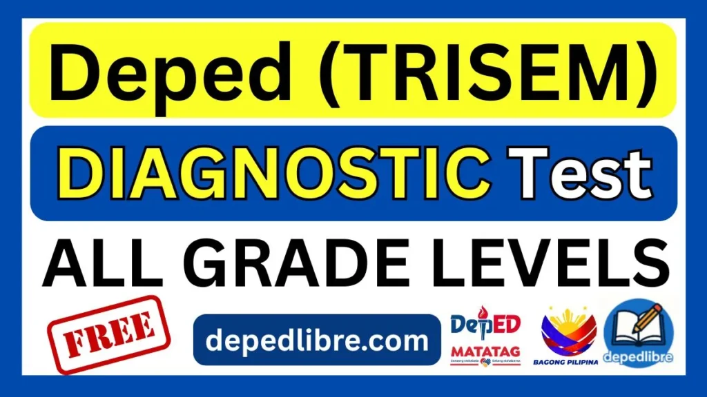 DepEd Diagnostic Test with Answer Key SY 2026-2027