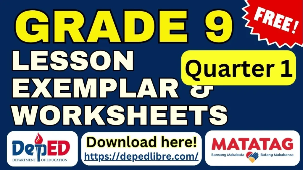 Grade 9 Matatag Lesson Exemplar Quarter 1
