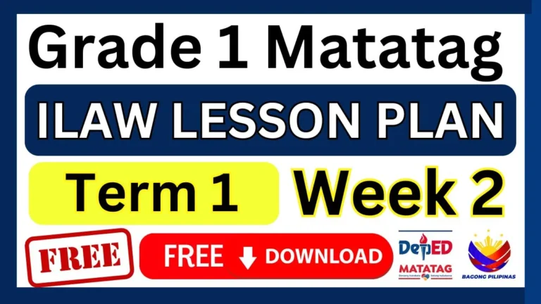ILAW lesson plan Grade 1 Term 1 Week 2 Free Download