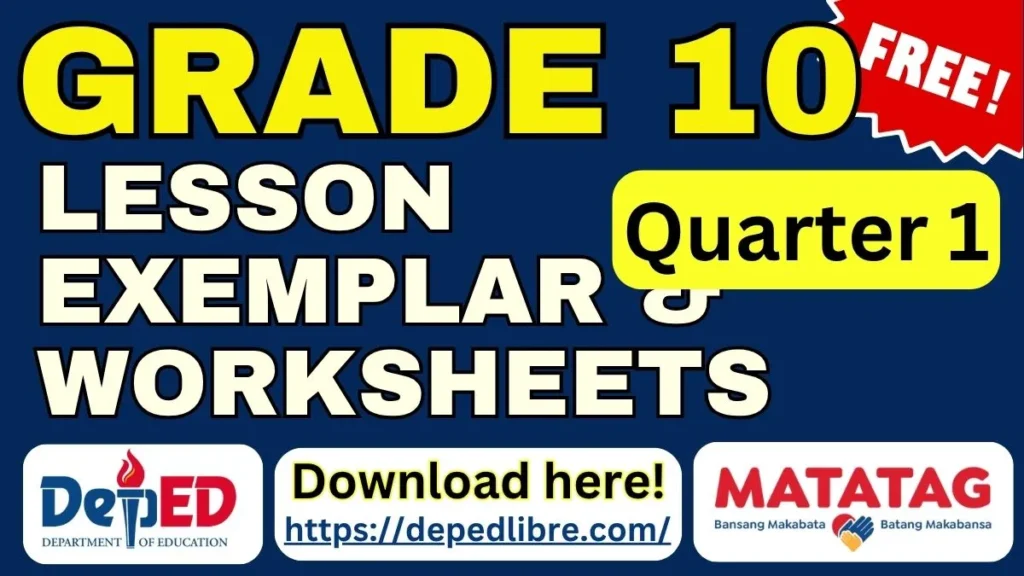 Grade 10 Matatag Lesson Exemplar Quarter 1