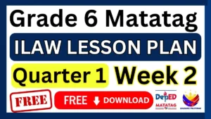 ILAW lesson plan Grade 6 Term 1 Week 2 Free Download