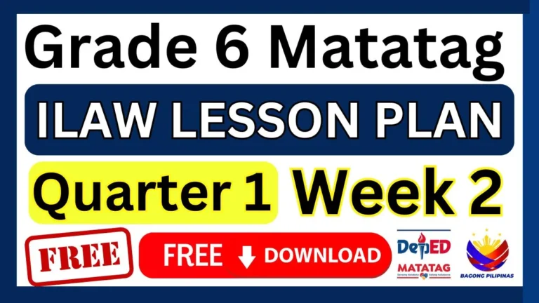 ILAW lesson plan Grade 6 Term 1 Week 2 Free Download