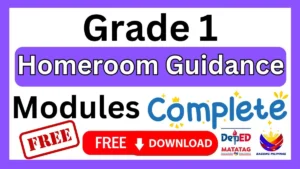 Homeroom Guidance Modules Grade 1 Free Download