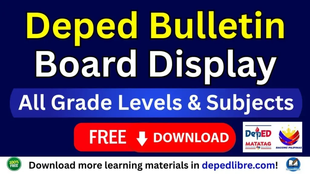 DepEd Bulletin Board Display Free Download for SY 2026–2027