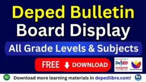 DepEd Bulletin Board Display Free Download for SY 2026–2027