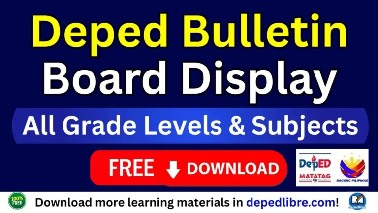DepEd Bulletin Board Display Free Download for SY 2026–2027