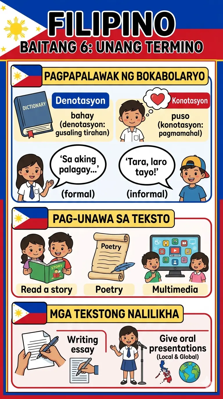 Grade 6 Bulletin Board First Term FILIPINO