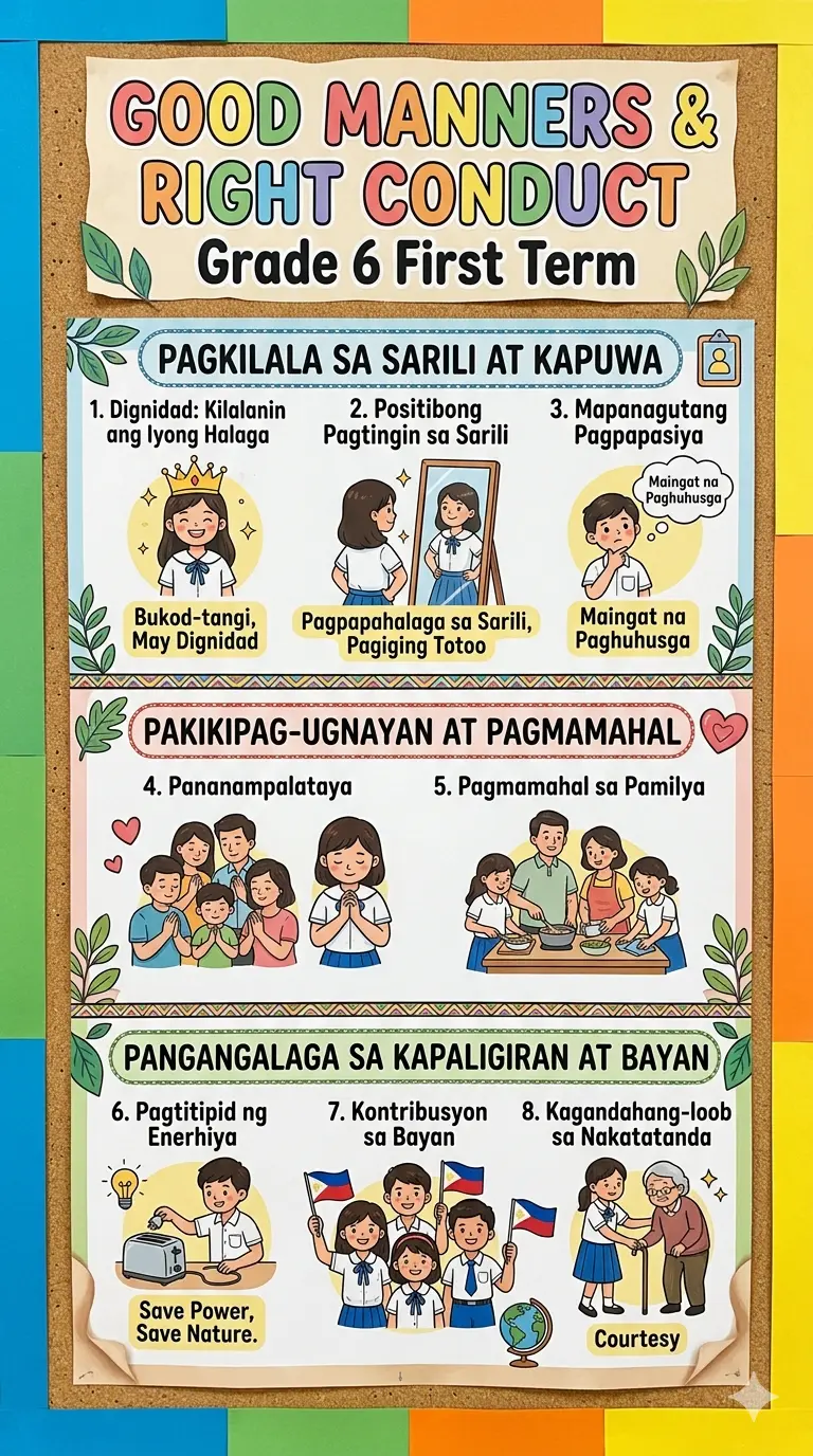 Grade 6 Bulletin Board First Term GMRC