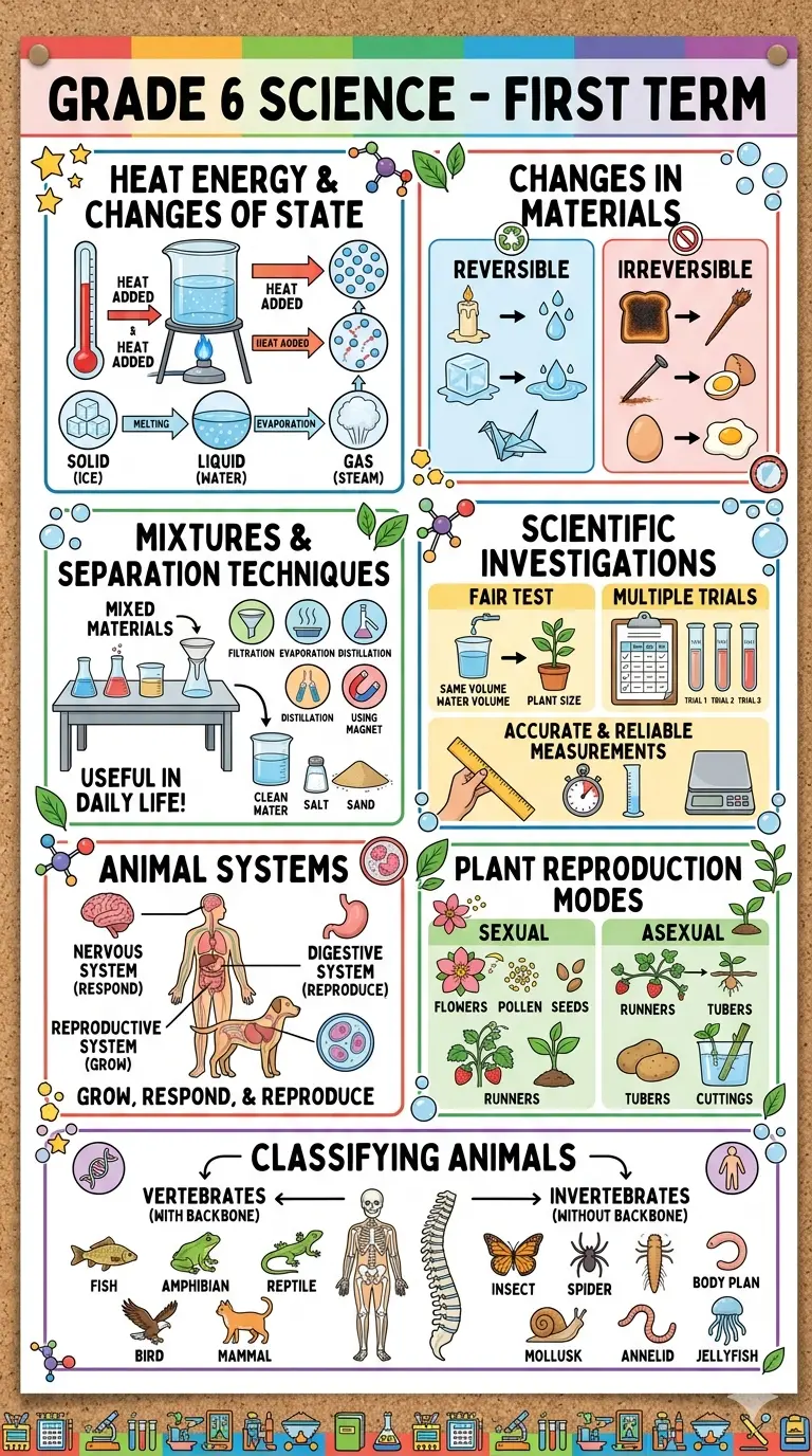 Grade 6 Bulletin Board First Term SCIENCE