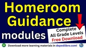 Homeroom Guidance Modules free download