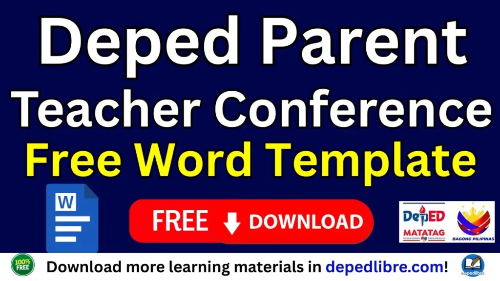 DepEd Parent Teacher Conference Form DOCX