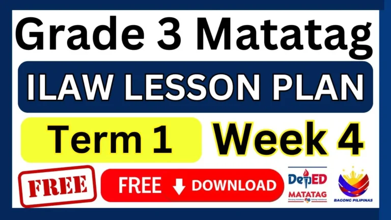 ILAW Lesson Plan Grade 3 Term 1 Week 4