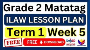 ILAW Lesson Plan Grade 2 Term 1 Week 5