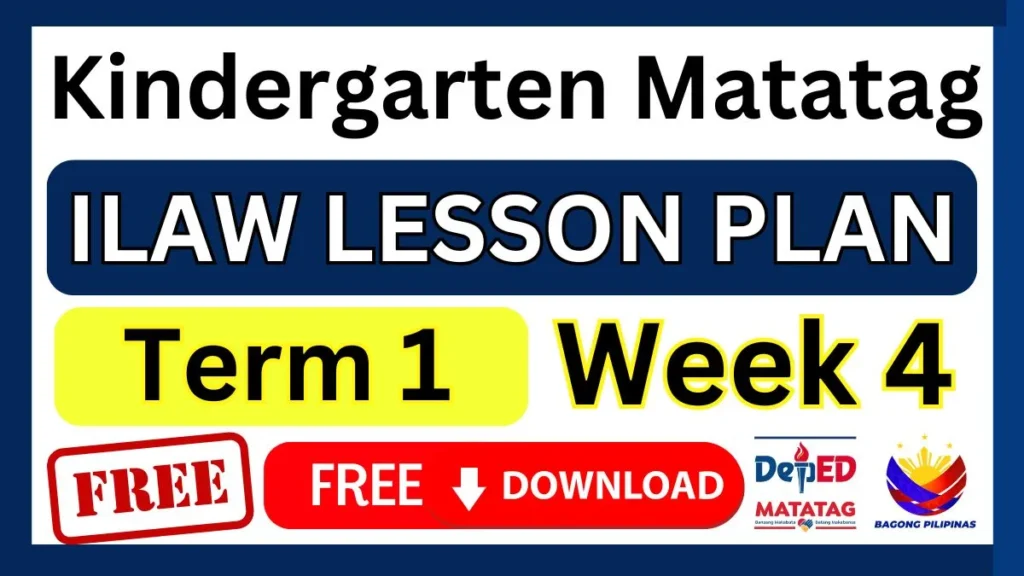 Ilaw Lesson Plan Kindergarten Term 1 Week 4