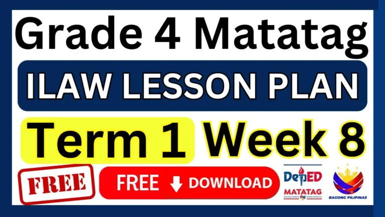 ILAW Lesson Plan Grade 4 Term 1 Week 8