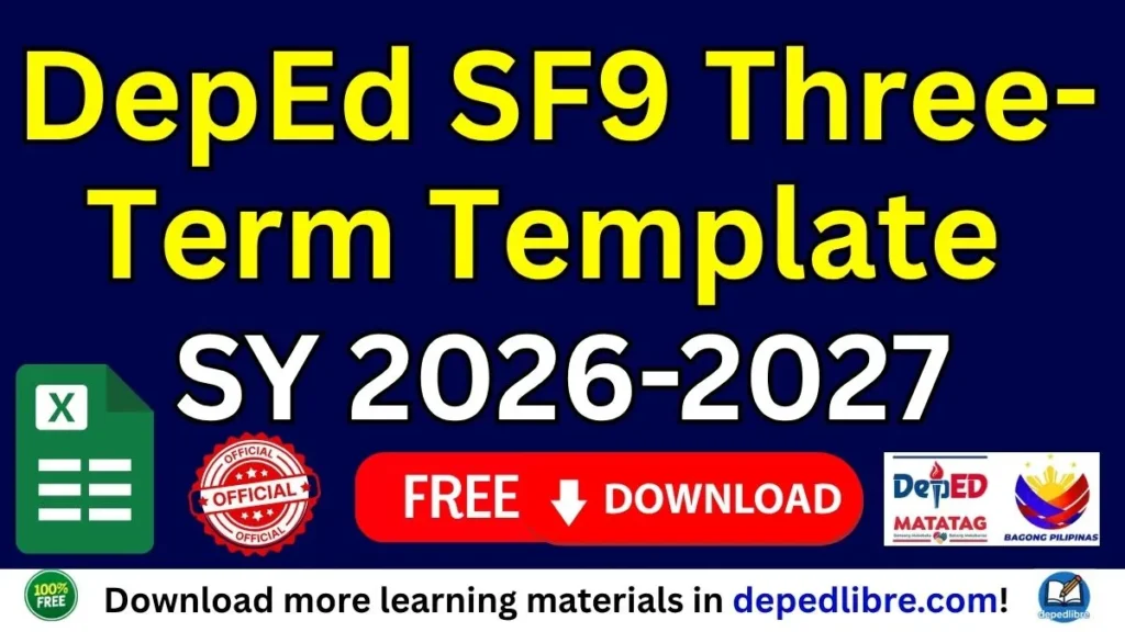 DepEd SF9 Three-Term Template SY 2026-2027